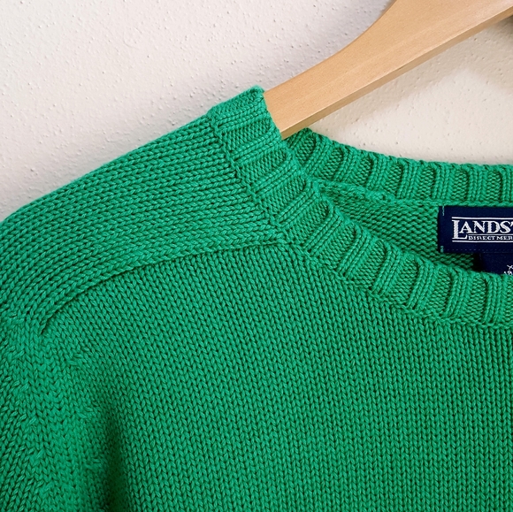 NWOT Land's End Japanese Emerald Sweater - Picture 4 of 5